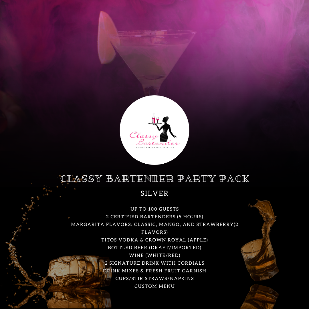 CLASSY BARTENDER PARTY PACK (SILVER)